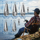 Kit de Chumbadas para Pesca com Giradores 360° – Afundamento Rápido e Linha Sem Torção