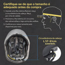 Capacete de Ciclismo com Luz LED USB Recarregável – Mais Segurança e Visibilidade Urbana.