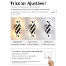 Arandela LED Decorativa Tricolor Design Espiral