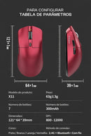 Mouse Gamer Sem Fio com Sensor PAW3311 – Precisão Extrema e Uso Contínuo