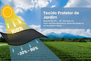 Tela de Sombra Reforçada HDPE – Reduz o Calor e Protege Plantas