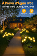 Luminária Solar LED Cogumelo para Jardim – IP65 Impermeável • Decoração Charmosa e Iluminação Automática
