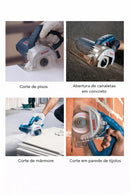 Serra Mármore Profissional Bosch GDC 140 1400W Uso Intenso em Obra