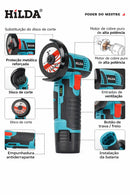 Mini Esmerilhadeira/Lixadeira Sem Fio 12V HILDA – Potência e Precisão para Corte e Desbaste em Meta