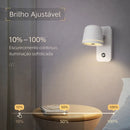 Arandela LED de Parede Touch Orientável com Ajuste de Brilho e Cor.