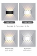 Arandela LED de Parede IP65 para Uso Interno e Externo