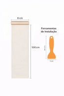 Rodapé Adesivo em PVC Efeito Madeira Impermeável – Acabamento Decorativo sem Obra