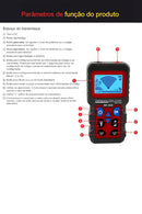Localizador de Cabos Ocultos Profissional NF-826 – Detecta Fios, Rompimentos e Curto-Circuito sem Quebrar Parede