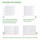 Revestimento Adesivo 3D Autocolante para Parede – Impermeável, Fácil de Instalar e Limpar