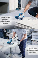 Serra Mármore Profissional Bosch GDC 140 1400W Uso Intenso em Obra