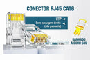 Kit Profissional de Crimpagem e Teste de Redes RJ45/RJ11 CAT5 e CAT6 – Instalação Completa AMPCOM