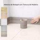 Rodapé Adesivo em PVC Efeito Madeira Impermeável – Acabamento Decorativo sem Obra