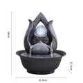 Fonte de Água Decorativa Zen com LED Relaxante – Ambiente Calmo e Sofisticado