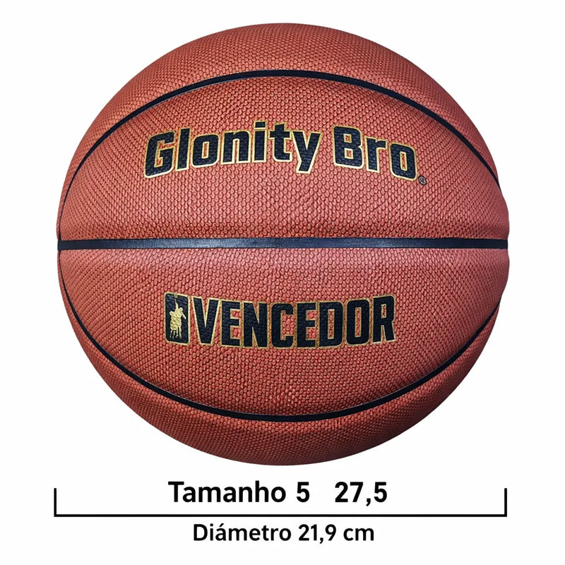 Bola de Basquete GLONITY BRO Profissional – Controle, Aderência e Resistência ao Desgaste