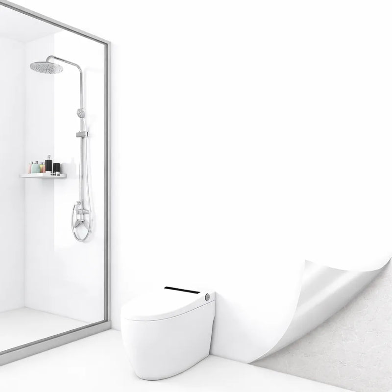 Papel de Parede Adesivo Impermeável para Banheiro e Cozinha – Acabamento Mármore