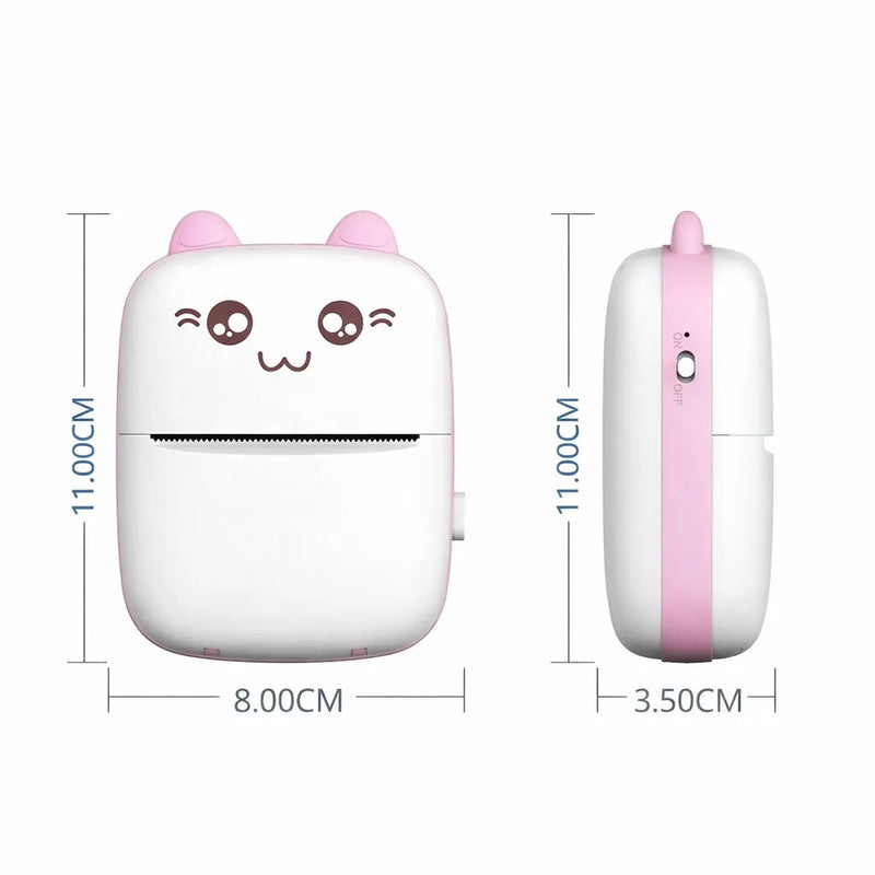 Mini Impressora Térmica Infantil Bluetooth – Aprendizado Criativo Sem Tinta