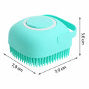 Escova de Banho Pet 2 em 1 – Massageia e Limpa com Dispensador de Shampoo