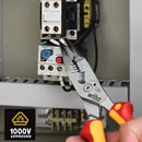 Alicate Multifuncional 8 em 1 Isolado 1000V para Eletricista – Corte, Decapagem e Torção