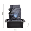 Fonte de Água Decorativa Zen com LED Relaxante – Ambiente Calmo e Sofisticado