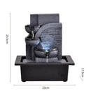 Fonte de Água Decorativa Zen com LED Relaxante – Ambiente Calmo e Sofisticado
