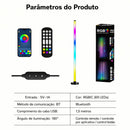 Luminária de Piso LED RGB Inteligente – Iluminação Ambiente Imersiva com 16 Milhões de Cores
