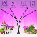 Lâmpada de Crescimento para Plantas – 9 Níveis de Brilho + Timer Automático
