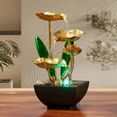 Fonte Zen Decorativa de Mesa com Cascata de Água e LED Relaxante