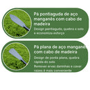 Pá Cortadeira de Jardinagem – Remove Raízes e Cava sem Esforço