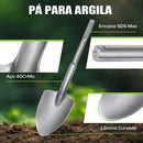 Pá Profissional SDS Max em Aço 40CrMo – Solta Terra Compactada com Facilidade