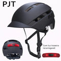 Capacete de Ciclismo com Luz LED USB Recarregável – Mais Segurança e Visibilidade Urbana.