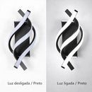Arandela LED Decorativa Tricolor Design Espiral