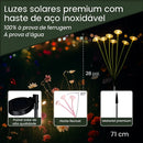 Luminária Solar LED Cogumelo para Jardim – IP65 Impermeável • Decoração Charmosa e Iluminação Automática