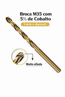 Kit de Brocas M35 com Cobalto para Metal – Mais Precisão e Durabilidade Profissional