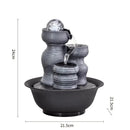 Fonte de Água Decorativa Zen com LED Relaxante – Ambiente Calmo e Sofisticado