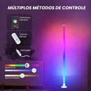Luminária de Piso LED RGB Inteligente – Iluminação Ambiente Imersiva com 16 Milhões de Cores