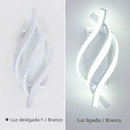 Arandela LED Decorativa Tricolor Design Espiral