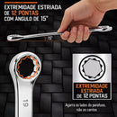 Jogo de Chaves Combinadas Métricas 12 Peças Cr-V – Do 8mm ao 19mm, Uso Profissional