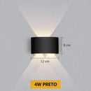 Arandela LED de Parede IP65 para Uso Interno e Externo