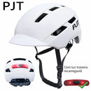 Capacete de Ciclismo com Luz LED USB Recarregável – Mais Segurança e Visibilidade Urbana.