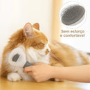 🏷️ Escova Autolimpante para Pets 2 em 1 | Remove Pelos Soltos com Um Clique – Ideal para Cães e Gatos
