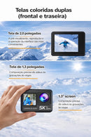 Câmera de Ação 5K Profissional com EIS – Imagens Nítidas Mesmo em Movimento