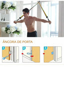 Kit de Faixas Elásticas Profissional com Resistência Progressiva – Treino Completo em Casa