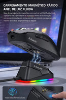 Mouse Gamer Sem Fio com Sensor PAW3311 – Precisão Extrema e Uso Contínuo