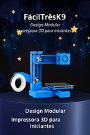 Impressora 3D Compacta EasyPrint — Fácil de Usar e Ideal para Iniciantes