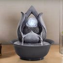 Fonte de Água Decorativa Zen com LED Relaxante – Ambiente Calmo e Sofisticado