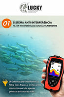Sonar de Pesca Sem Fio LUCKY – Detecta Peixes e Profundidade em Tempo Real.