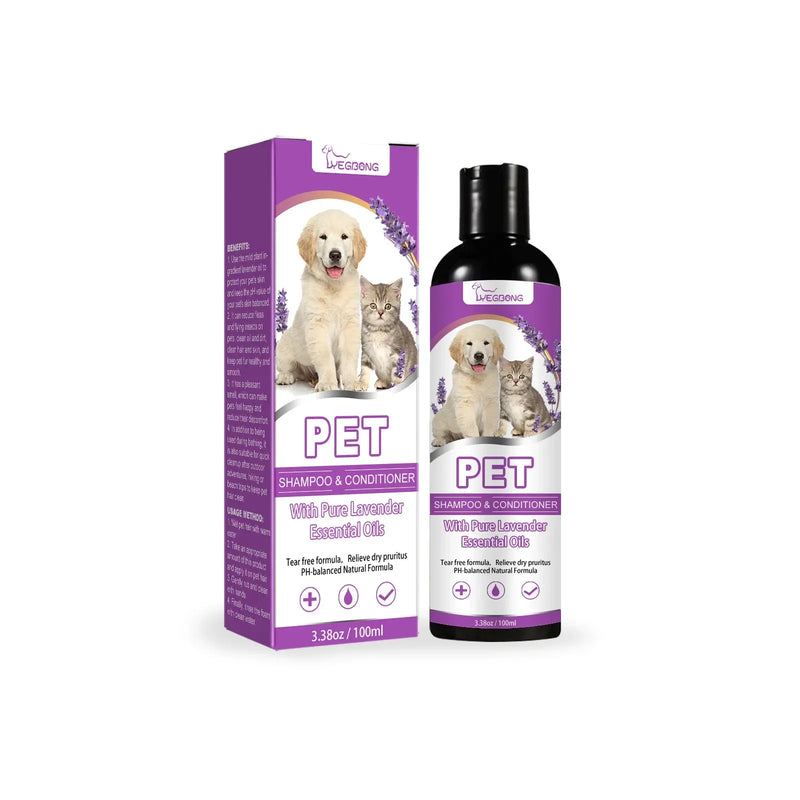 VeggDogg Pet Shampoo 2 em 1 com Lavanda – Deixe Seu Pet Cheiroso, Feliz e com Pelagem Macia Todos os Dias!