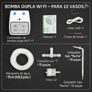 Irrigador Inteligente Wi-Fi para 15 Vasos — Regue de Forma Segura e Programada