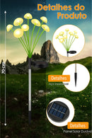 Luminária Solar LED Cogumelo para Jardim – IP65 Impermeável • Decoração Charmosa e Iluminação Automática