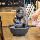 Fonte de Água Decorativa Zen com LED Relaxante – Ambiente Calmo e Sofisticado